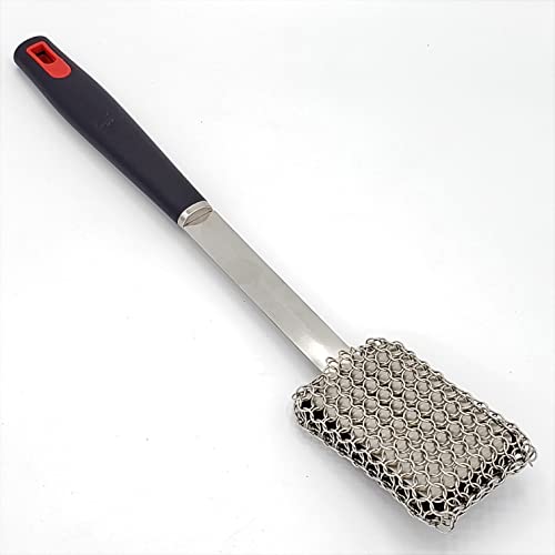 BBQ Dragon Chainmail Grill Brush and Scraper No Loose Wires While