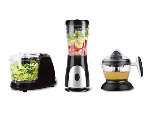 Click Here to See More Images Eco+Chef Fresh Start Bundle Package: Personal Blender for shakes and smoothies, Citrus juicer compact, Mini Chopper for all kinds of Vegetables