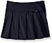 French Toast Big Girls' Pleated Scooter with Gross Grain Ribbon, Navy, 8