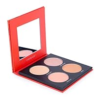 YMH BEAUTE 4 Colors Highlight Palette Luminous Makeup Palette Contour Powder Shimmer Glow Kit Highlighter Bronzer Blush Face Cosmetics, Cruelty-Free