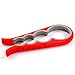 Eve Split Jar Opener 4 in 1 Rated No.1 Kitchen Grippers To Remove Stubborn Lids, Caps and Bottles - Designed For Small Hands, Seniors or Arthritis(red)