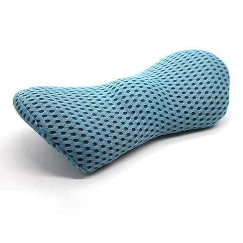 Lendenkissen Orthopädisches - Lendenwirbelkissen aus Memory Foam, Rückenkissen zur Druckentlastung für Bürostuhl, Bett, Stuhl, Auto, Dunkelgrau, 46x23x11cm