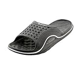 Vertico Slide-on Women's Shower and Poolside Sandal (9/10, Black)
