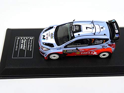 OPO 10 I20 1:18 Scale Red Metal Car - Hyundai I20 WRC T.NEUVILLE/N.GILSOUL Rally Sweden 2015 - Kid, Unisex, Children (8+), Adults, Car Enthusiasts, Rally Racing Fans