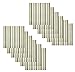 COTTON CRAFT Salsa Stripe Set of 12 Pure Cotton Oversized Dinner Napkins, 20 inch by 20 inch, Natural and Light Olive