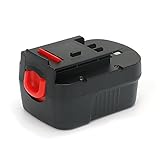 REEXBON 14.4V 2.0Ah HPB14 Battery for Black & Decker FireStorm 499936-34 499936-35 FSB14 FS140BX A14 A1714 BD1444L HPD14K-2 CP14KB HP146F2 CDC140AK HP148F2R Black and Decker 14.4 Volt Battery