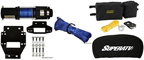 Polaris RZR 900 2011+ 4500 lb Winch,Winch Mount,Winch Cover,Accessory Kit,Cable Upgrade and Spare Cable