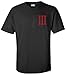 Threeper Wolf Black T-Shirt - XL