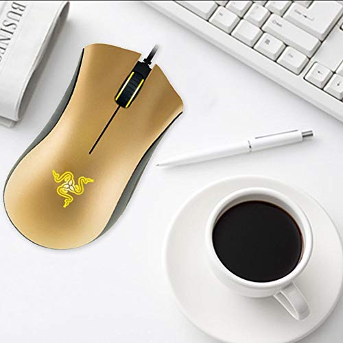 Alloet Wired Gaming Mouse,Razer DeathAdder Wired Gaming Mice 3500 DPI Optical PC Computer Mouse Gold