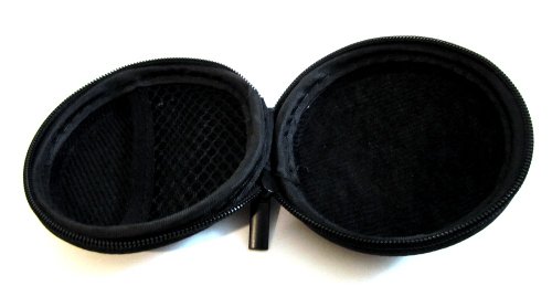 Black Carrying Case for Bose IE2 MIE2 MIE2I SIE2 SIE2I IE1 MIE1 In-Ear Headphones Mobile In-Ear Headset Stereo Wired Sport Bag Holder Pouch Hold Box Pocket Size Hard Hold Protection Protect Save - Thumbnail 3