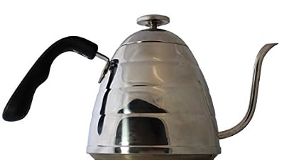 CoastLine Pour Over Coffee Gooseneck Kettle | Built In Easy To Read Thermometer | 900ML Capacity | Stainless Steel Tea Kettle | Perfect for Pour Over Coffee and Tea