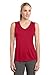Sport-Tek Women's Sleeveless PosiCharge Competitor V Neck Tee M True Red