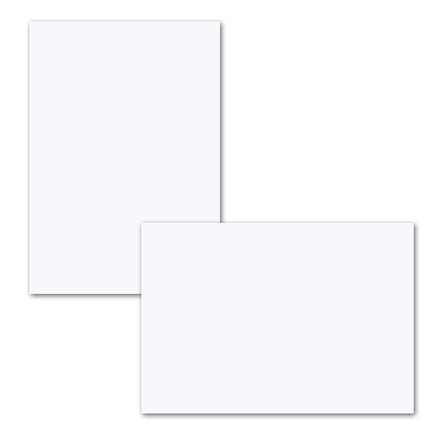 Gustav Neuser® 75 x Simple Insert Paper for A6 Folding Cards, Bright White, 102 x 146 mm, Without fold, Matte Paper