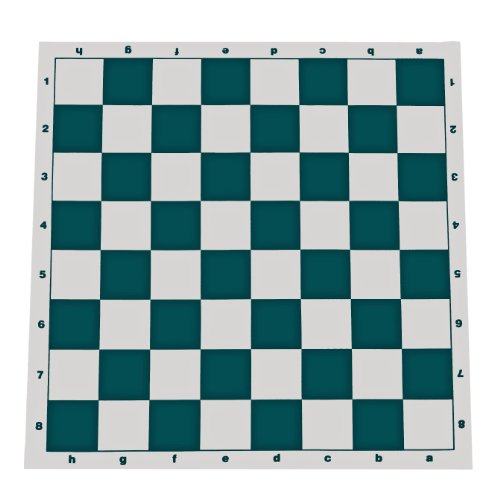 WE Games Tournament Roll Up Chess Board - Vinyl with Green Squares