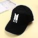 AhlsenL Bangtan Boys Baseball Cap Adjustable Casual Sports Sun Hat Snapback Hip Hop Flat Hat for Boys & Girls (-1, Black)