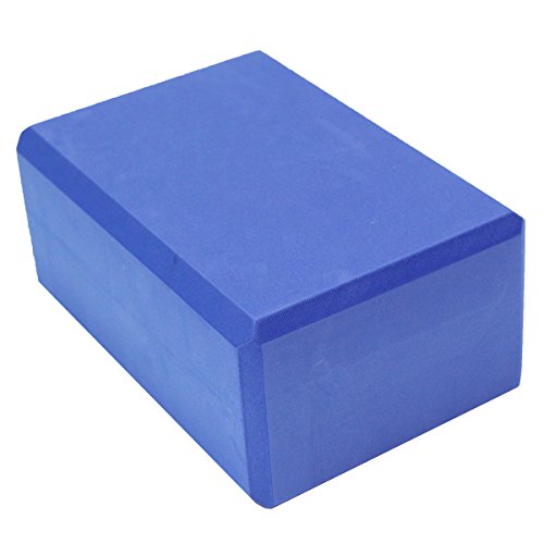 Sol Living EN-YP-FB001-BL Yoga Block - Compact Durable High Density EVA Foam Block for Balance and Stability Exercise Fitness Pilates and Yoga Accessory, Blue - Thumbnail 4