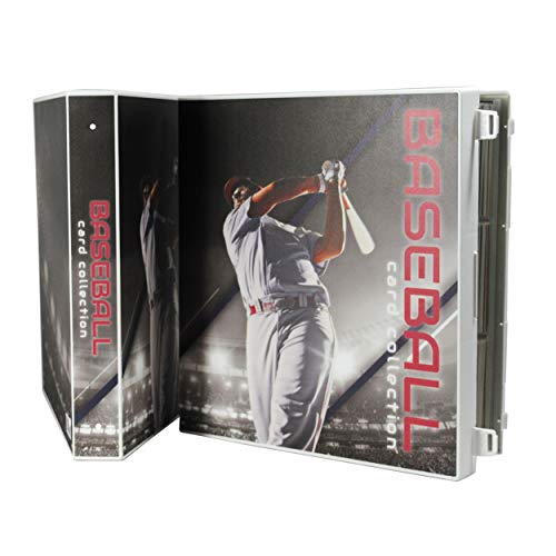 UniKeep Baseball Themed Trading Card Collection Binder with 25 Platinum