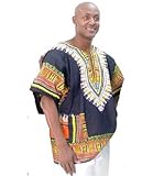 Traditional Print Unisex Dashiki Top - Many Colors Available