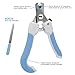 Kolomb Dog Nail Clippers and Trimmer, Razor Sharp Blades - Make Good Clean Cut, with Safety Guard to Avoid Over-Cutting Nails & Free Nail File, for Safe & Professional at Home Grooming