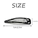 Dofash 12Pcs Epoxy Snap Hair Clips Hair Grips Metal Hair Clips 7Cm/2.75In Hair Accessories For Girls （Black ）