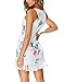 Vaniglia Women Floral Print Sleeveless Spaghetti Strap Deep V-Neck Casual Mini Dress