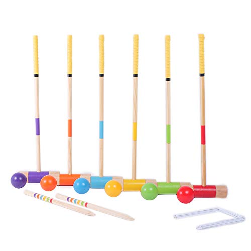 Croquet Set for 6 Players Whack the Mullet Croquet Game 28 Inch