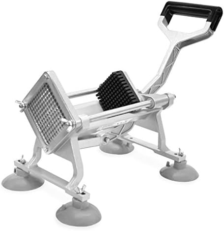 Vertes Commercial Potato Cutter for French Fries or Vegetable Sticks (4 Interchangable Cutting Blades, Wall Mounting, Stainless Steel)