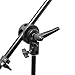 Swivel Head Reflector Support Holder Arm, Boom Stand Arm Bar, Light Stand Tripod Studio Equipment Photography Photo Arm Support Holder Bracket for Light Reflector Black Balance Disc