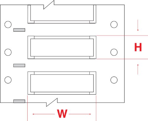 Brady 2HX-750-2-WT-SC PermaSleeve Wire Marking Sleeves, 2.00" Height, 0.750" Wi…
