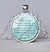 JEREMIAH 29:11 CHRISTIAN PENDANT Scripture Jewelry Christian Gift for Christian Bible Verse Necklace Spiritual Quote Cream Inspirational