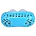 Advanced Anti Snoring and Sleeping Breath Aid Device Air Purifier Silicone Nose Clip, Nasal Dilator Relieve Stuffy Nose, 2Pcs (Blue)