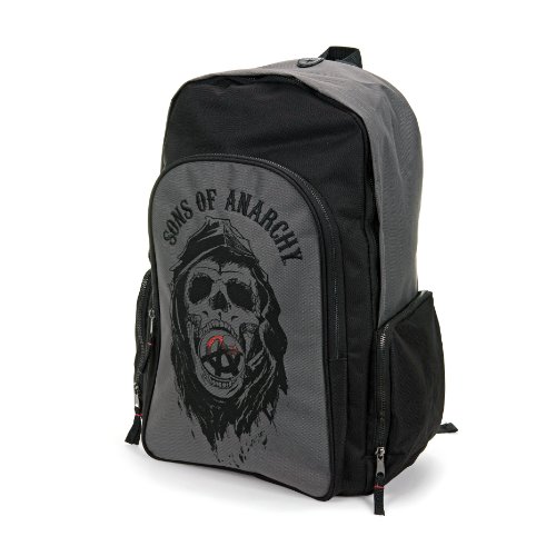 Sons of Anarchy Men's Skull Backpack, Black, One Size