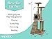 Large Cat Tree House - 4 Foot Tall Soft Felt Carpet Climbing Play Tower and Scratcher for Pets to Play, Scratch and Rest – Three Levels with Ramps, Fort and Mouse Toys – Easy Assembly – by Petlo