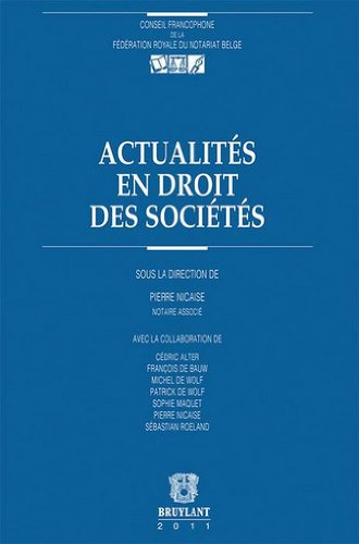 Actualités en droit des sociétés