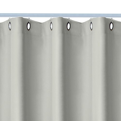 RoomDividersNow Premium Heavyweight Ceiling Track Room Divider Kit - Medium A, 8ft Tall x 4ft 6in - 6ft Wide (Stone White)
