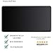 WORDSWORTH & BLACK Leather Desk Mat - Premium Vegan Leather Desk Pad - Double Sided Desk Mat - Ultra Ergocomfort Technology - 35