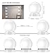 MINGER Hollywood Style Vanity Mirror Lights, 8 Dimmable LED Light Bulbs Kit Lighting Fixture Strip for Makeup in Bathroom Dressing Room (Mirror Not Included)