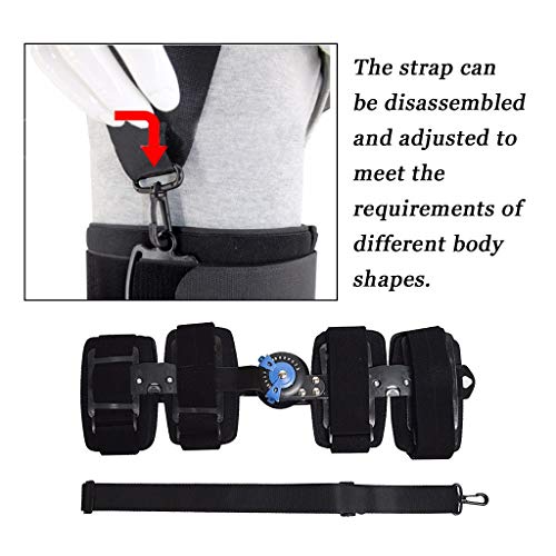 Transser Universal Hinged ROM Knee Brace - Post Op Knee Immobilizer Brace Orthosis Splint for Recovery Stabilization, Adjustable Medical Orthopedic Patella Support Stabilizer After Surgery - Thumbnail 3