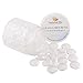 PH PandaHall About 70 Pcs Half Round Flat Back Clear Glass Dome Tile Cabochon Diameter 16mm for Photo Pendant Craft Jewelry Making