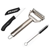 Julienne Peeler - Vegetable Peeler Stainless Steel with Ceramic Knife /E-book Bundle by MIARA`s