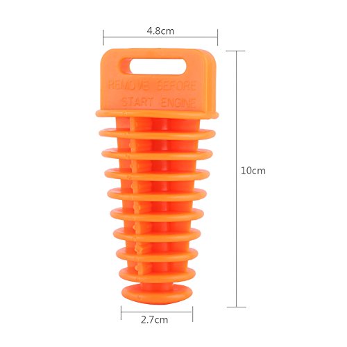 Muffler Exhaust Wash Plug Motorcycle Dirt Bike 2/4 Stroke ATV QUAD Exhaust Silencer Wash Plug Kit ( Color : Orange ) - Thumbnail 2