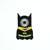 Minion Cartoon Embroidered Applique Iron Sew on Patch in Different Patterns (BatMan)