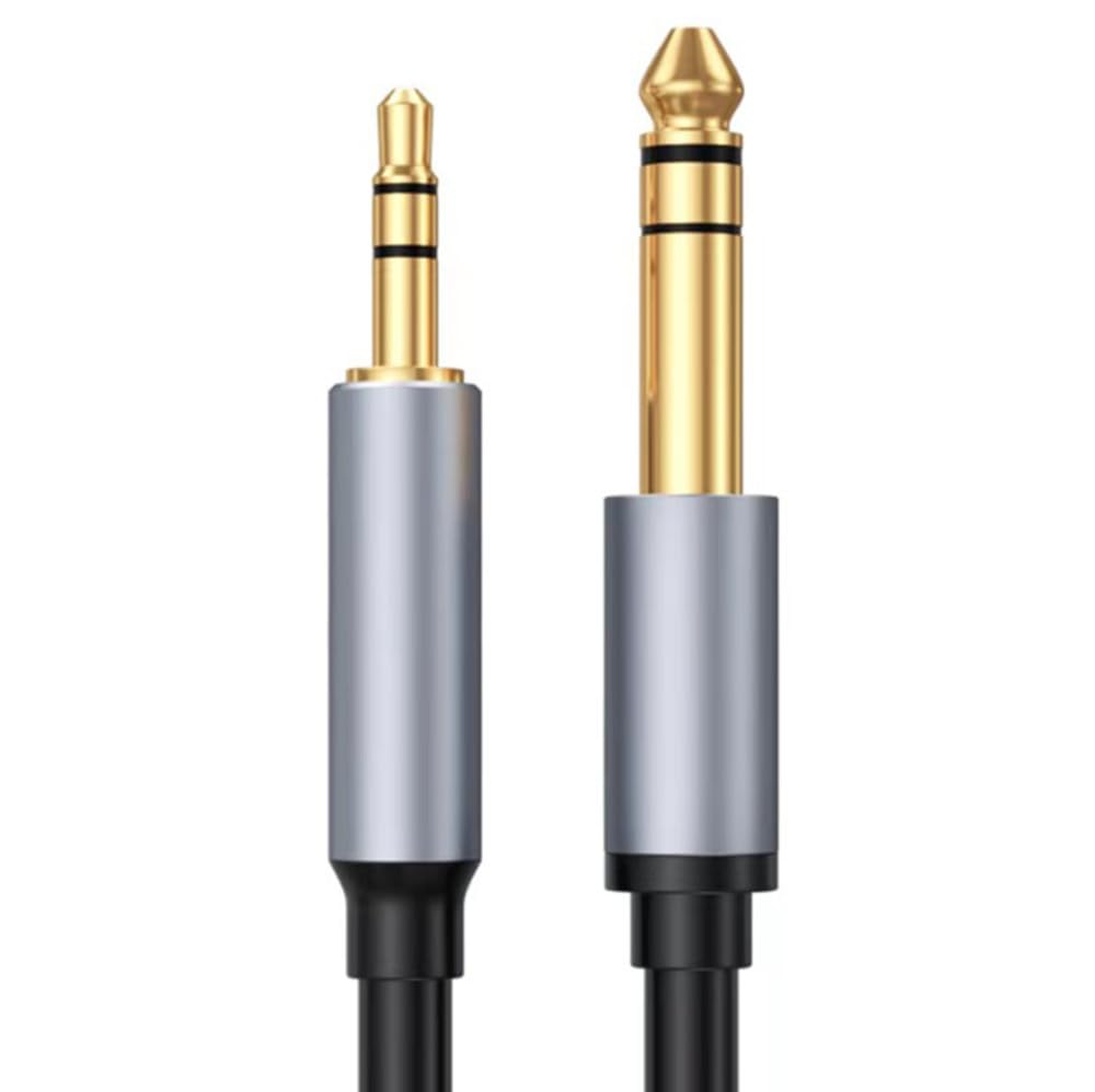 H.May Aux Cable,3.5mm to 6.35mm Stereo Cable,Male to Male Audio Cable,One-to-One Audio Cable Compatible with Computers,Amplifiers,Speakers,Laptops,Mixing Consoles,Sound (5 meters)