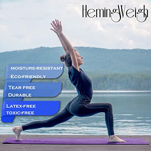 Tapis De Sport HemingWeigh Extra épais - 178x58cm - Antidérapant - Yoga Pilates