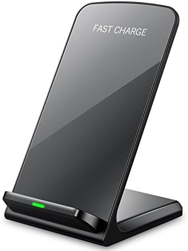 Feezzy Wireless Charger, Wireless Charging Pad Samsung Galaxy Note 8 S8 Plus S8+ S8 S7 S7 Edge Note 5 and Standard Charge for iPhone X iPhone 8 iPhone 8 Plus-No AC Adapter(Black)…