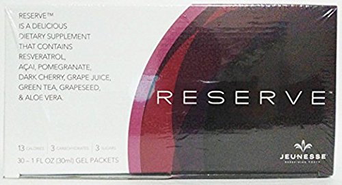 Jeunesse Reserve Antioxidant Fruit Blend w/ Resveratrol / 3 Boxes (90) Gel Packs, 1 fl. oz. (30ml) each