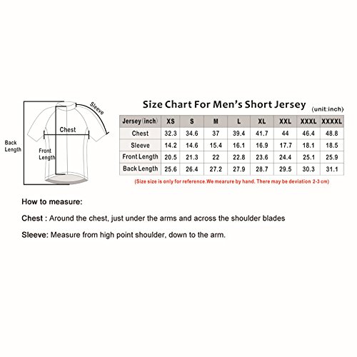 Racmmer Mens Breathable Short Sleeve Cycling Jersey Bike Shirt Cycling Clothing - Thumbnail 4
