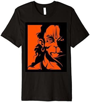 Mens Angry Hanuman Tshirt Premium Quality XL Black