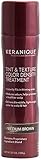 Keranique Tint & Texture, Color Density Treatment, 3.7 Fl Oz, Medium Brown - Instant Body, Volume and Lift to Thinning Hair, Helps Reduce Oil and Sebum - Advanced Treatment for Thinning Hair