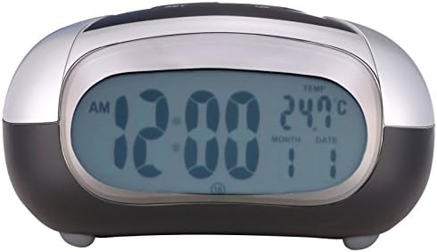 Digital Bedroom Clock Battery Operated for Bedrooms with Temperature and Date Battery Operated and Large Display for Kids Bedroom by Holeco